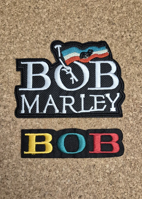 Bob Marley Patch (Pack 2 items) - Embroidered (Iron-on)