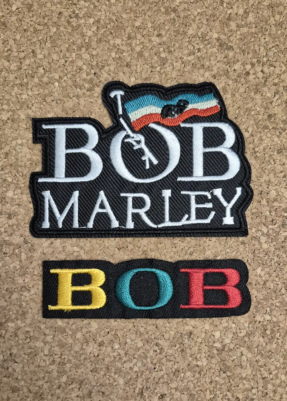 Bob Marley Patch (Pack 2 items) - Embroidered (Iron-on) 1