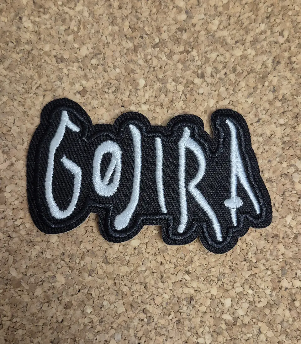 Gojira Patch – Embroidered (Iron-on) 2 Modelos 1