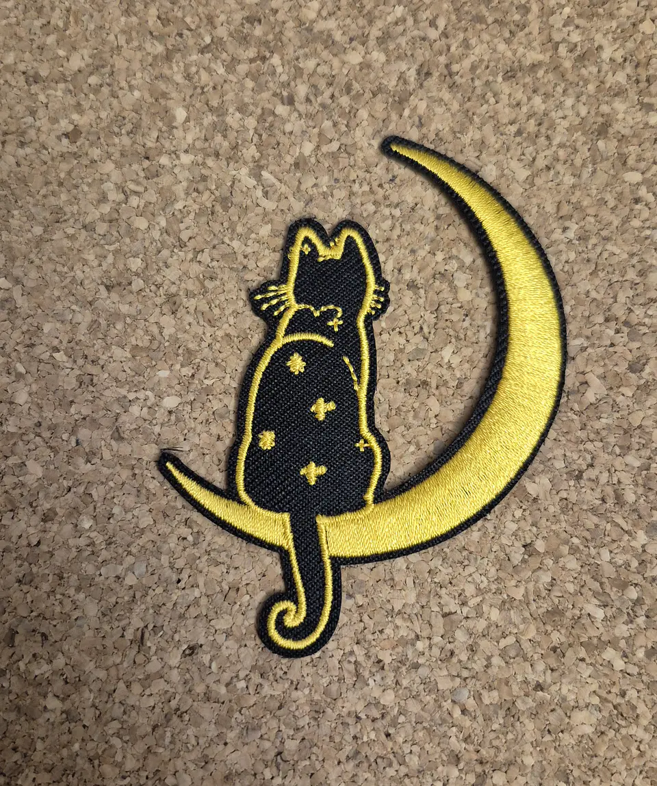 Cat & Kittens Patch - Embroidered (Iron-on) 5 Modelos 5
