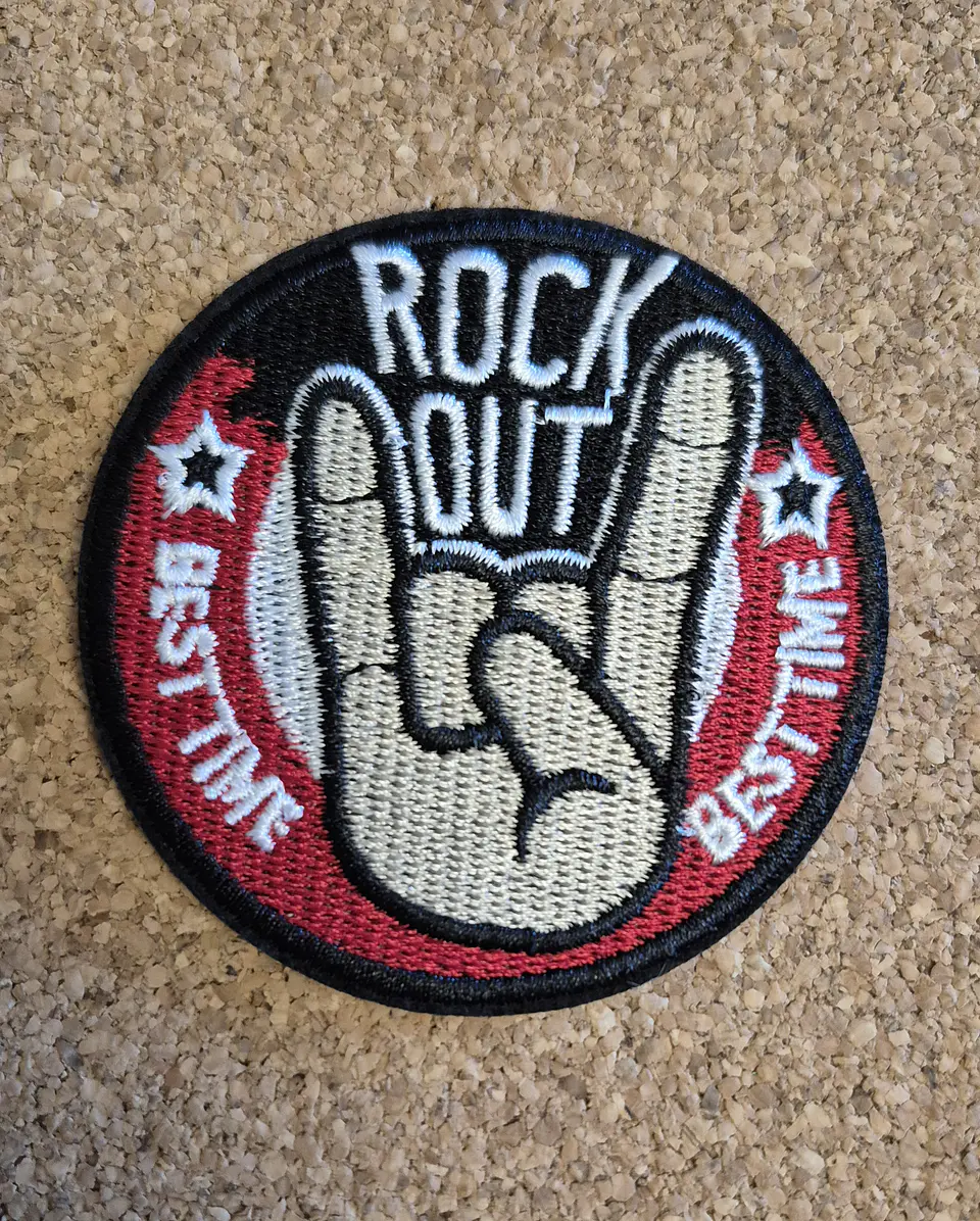Rock Patch – Embroidered (Iron-on) 9 Modelos 7