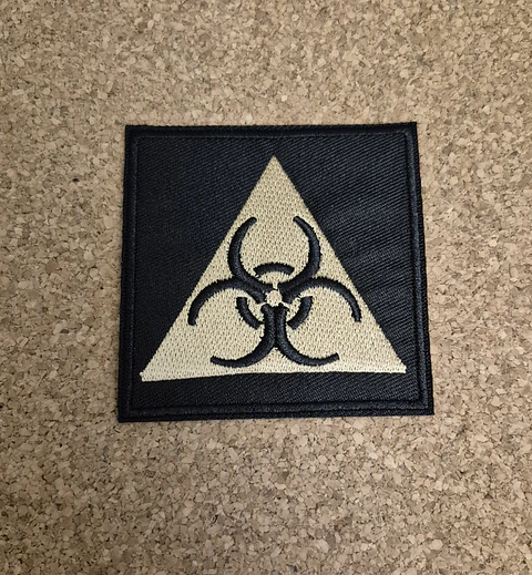 Biohazard Patch – Embroidered (Iron-on) 4 Modelos 