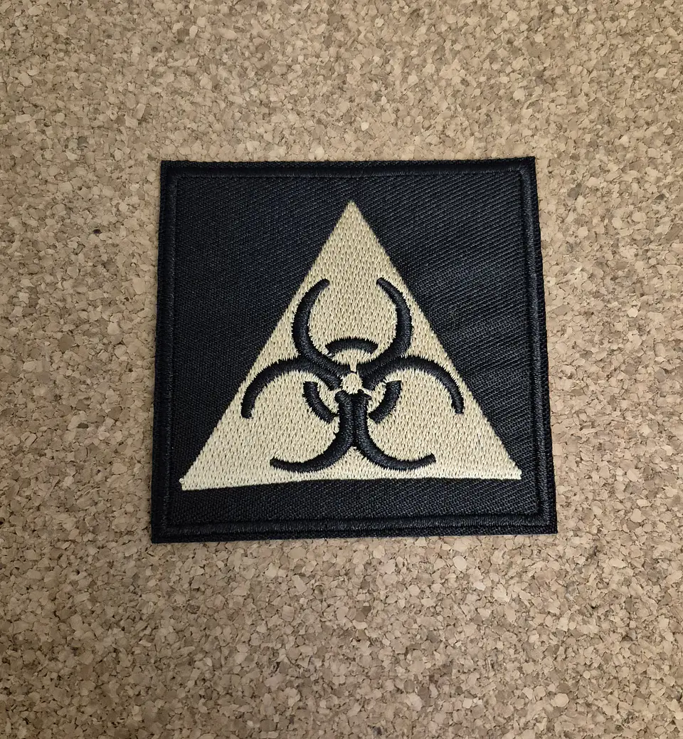 Biohazard Patch – Embroidered (Iron-on) 4 Modelos  2