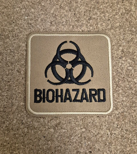Biohazard Patch – Embroidered (Iron-on) 4 Modelos 