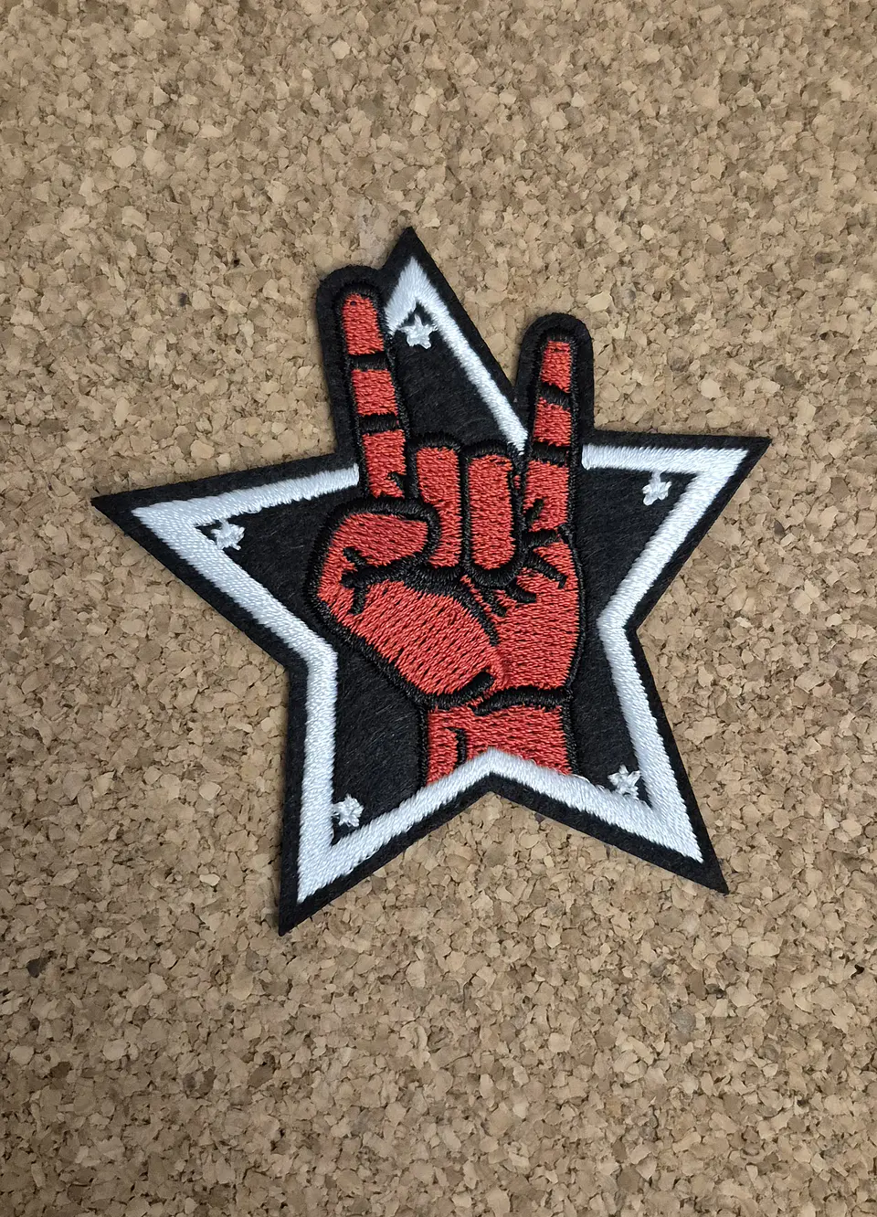Metal Sign Hand Patch (Iron-On) 3 modelos 2