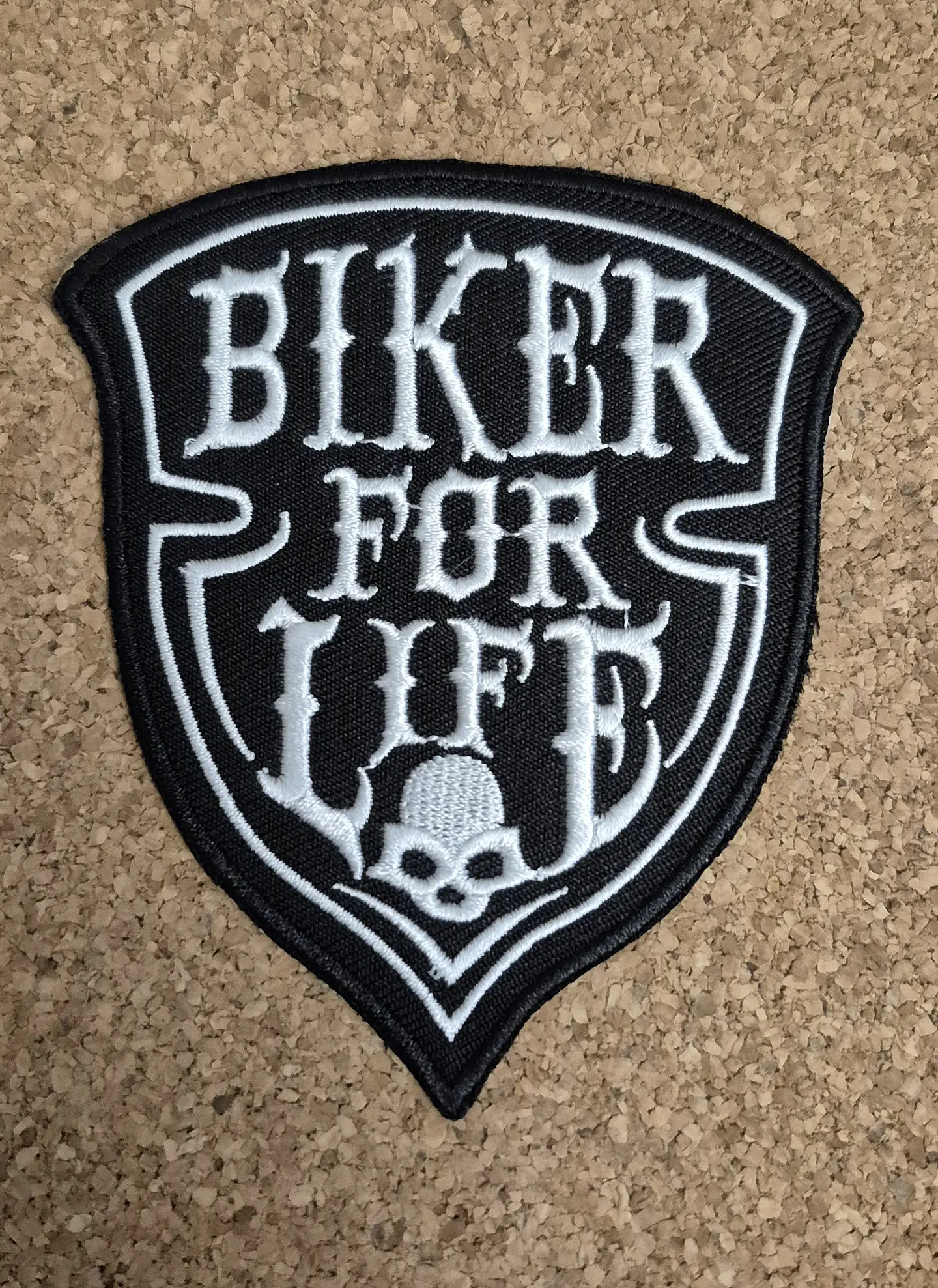 Biker For Life Patch (Iron-On) 1