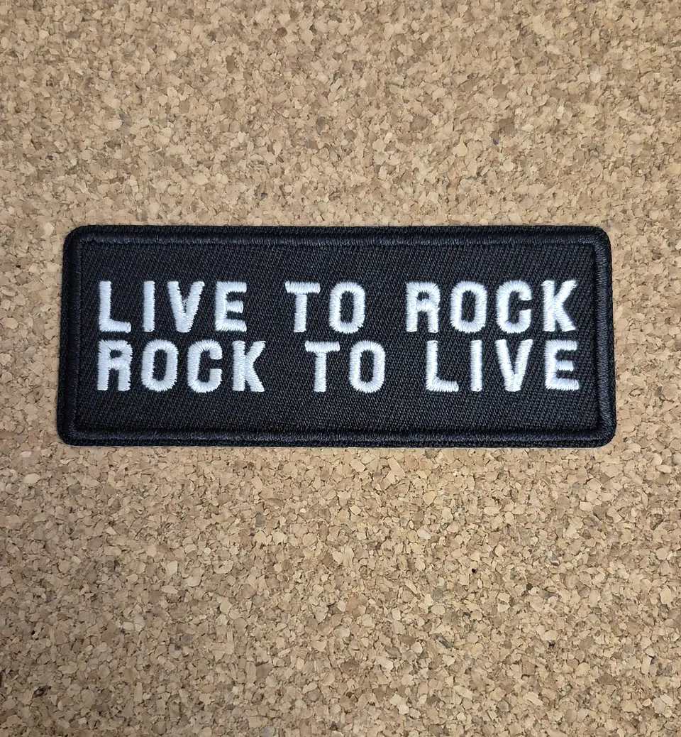 Live to Rock / Rock to Live Patch (Iron-On) 1