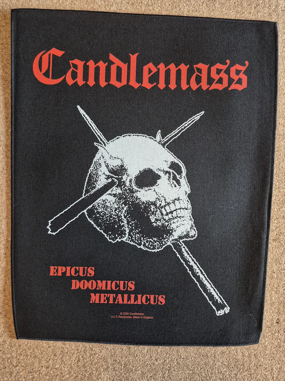 Candlemass Backpatch – Epicus Doomicus Metallicus  1