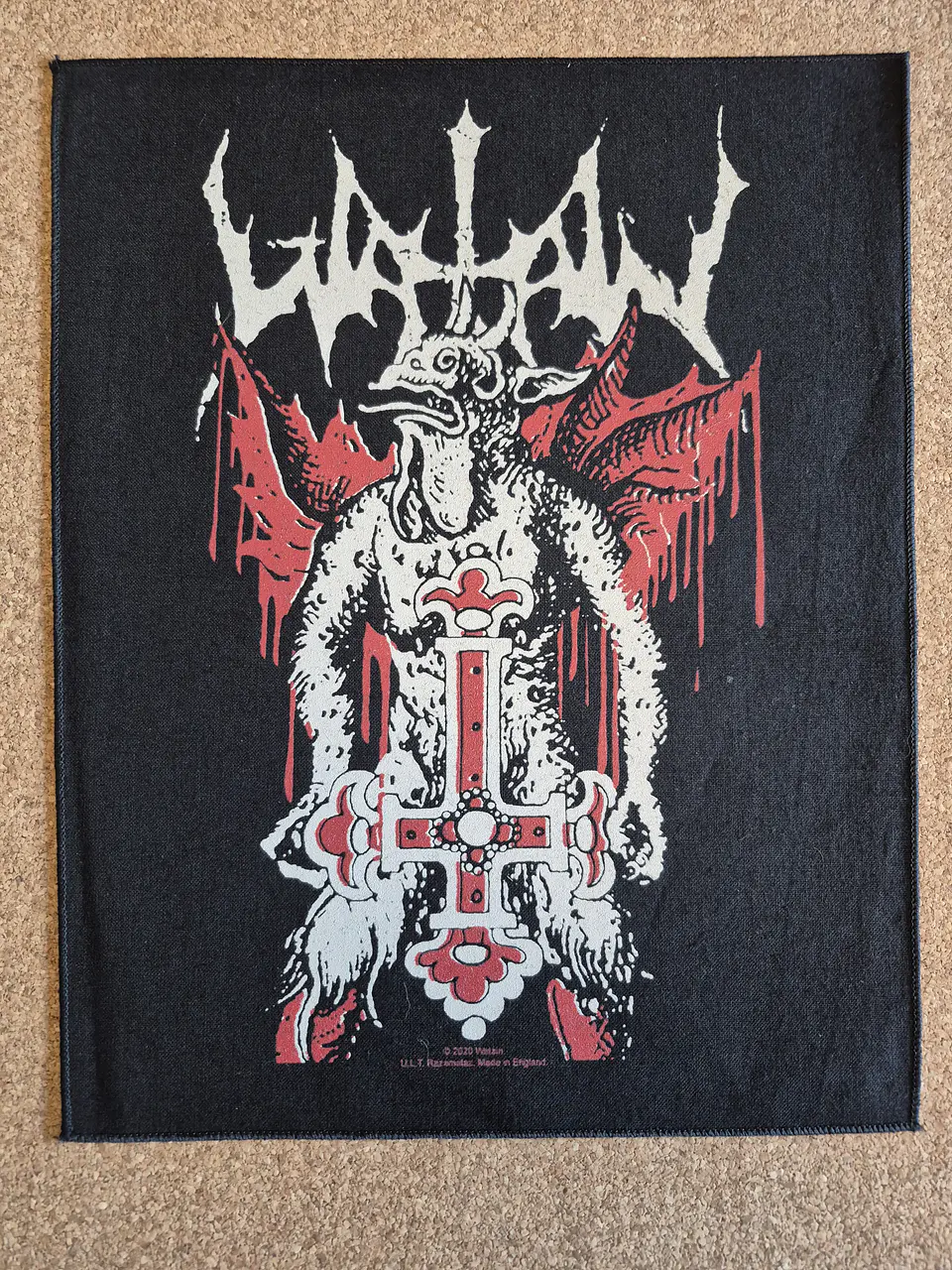 ​Watain Backpatch – Inverted Cross 1