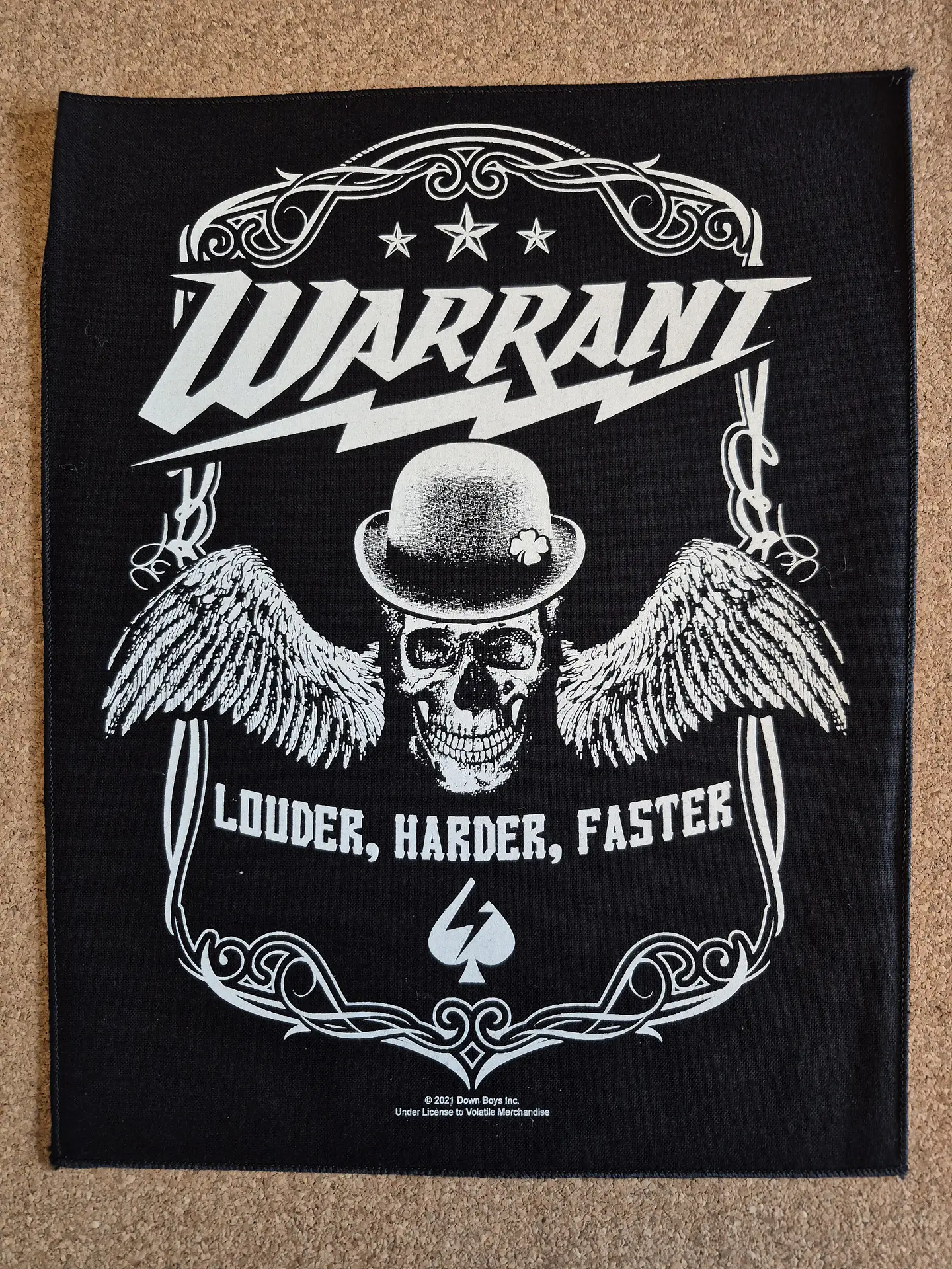 ​Warrant Backpatch – Louder Harder Faster 1
