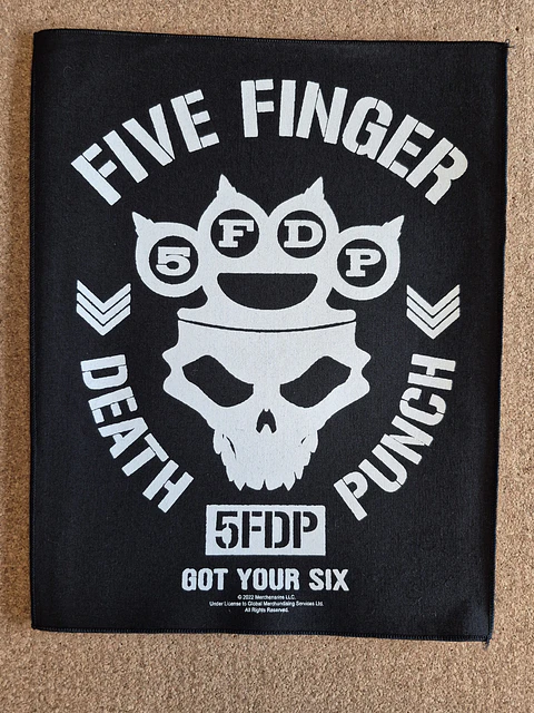 Five Finger Death Punch Backpatch - 2 Modelos 