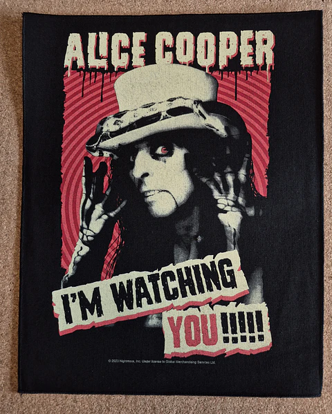 Alice Cooper Backpatch - 3 Modelos 