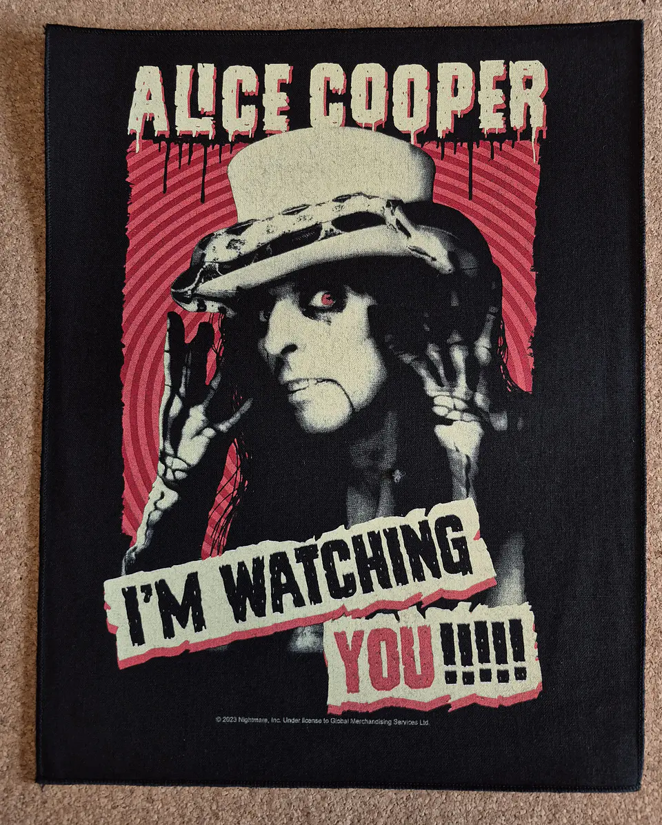 Alice Cooper Backpatch - 3 Modelos  1