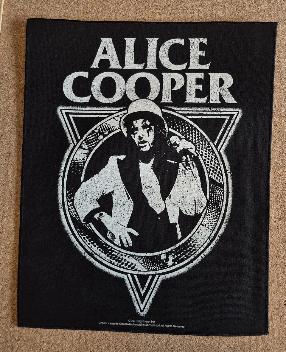 Alice Cooper Backpatch - 3 Modelos  3