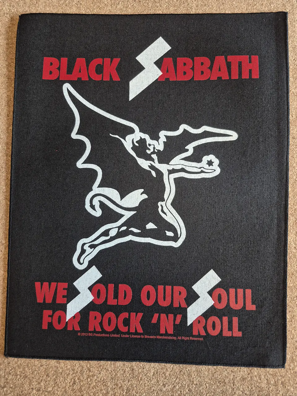 Black Sabbath Backpatch - 6 Modelos  5