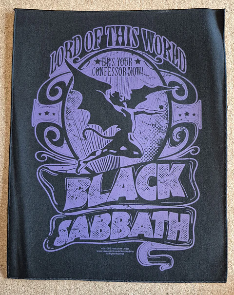 Black Sabbath Backpatch - 6 Modelos 