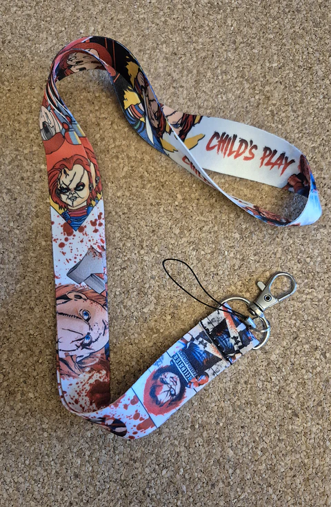  Porta-Chaves Fita Lanyards - Coleção Horror & Fantasia Dark (8 Modelos) 