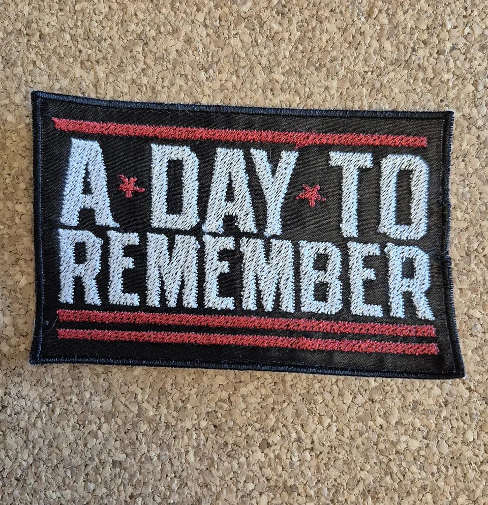 A Day To Remember Patch - Embroidered (Sew-on)  1