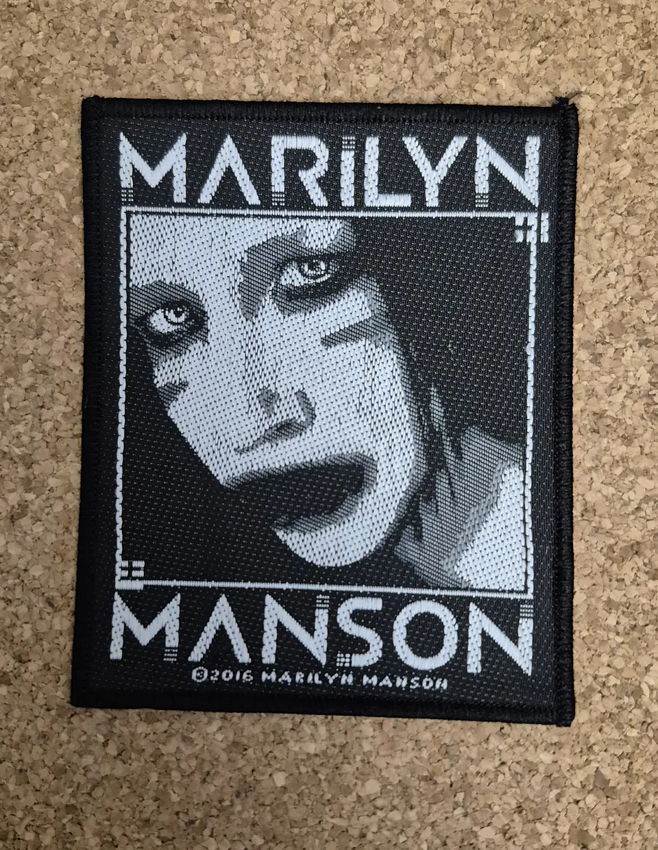 Marilyn Manson Patch Woven & Sew-on 3 Modelos 1
