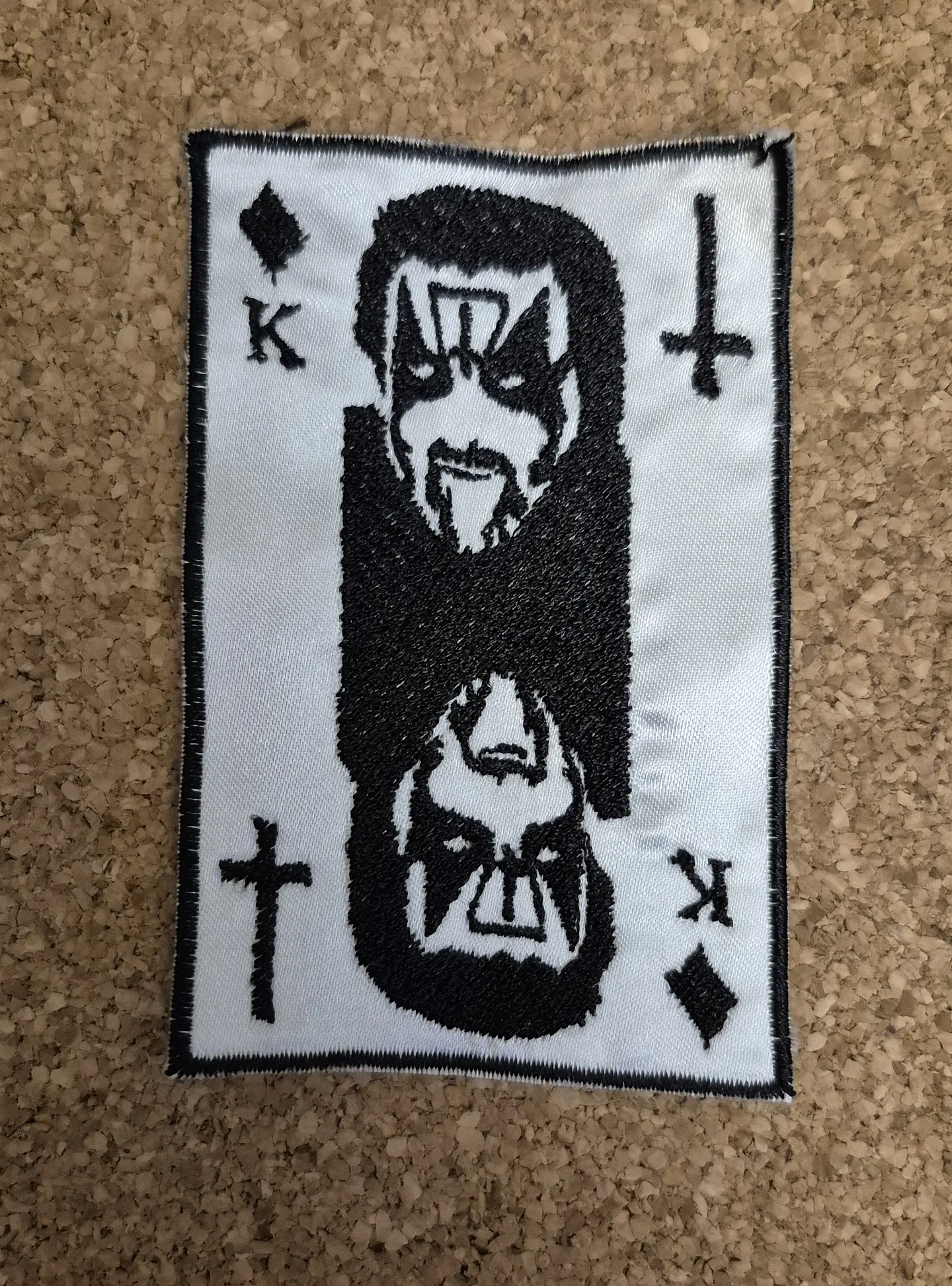 King Diamond Patch - Embroidered & Woven 2 Modelos 1