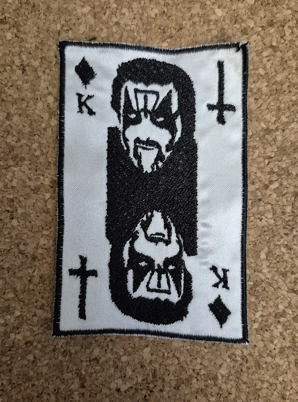 King Diamond Patch - Embroidered & Woven 2 Modelos 1