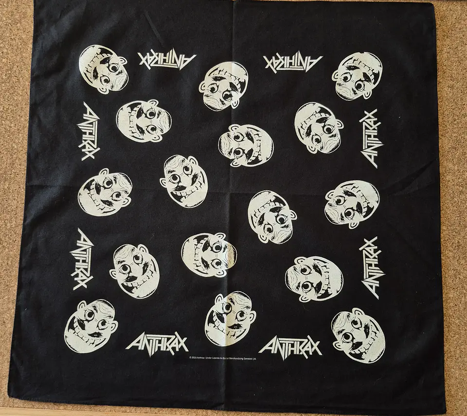Bandana Anthrax – Classic Logo & Not Man 2
