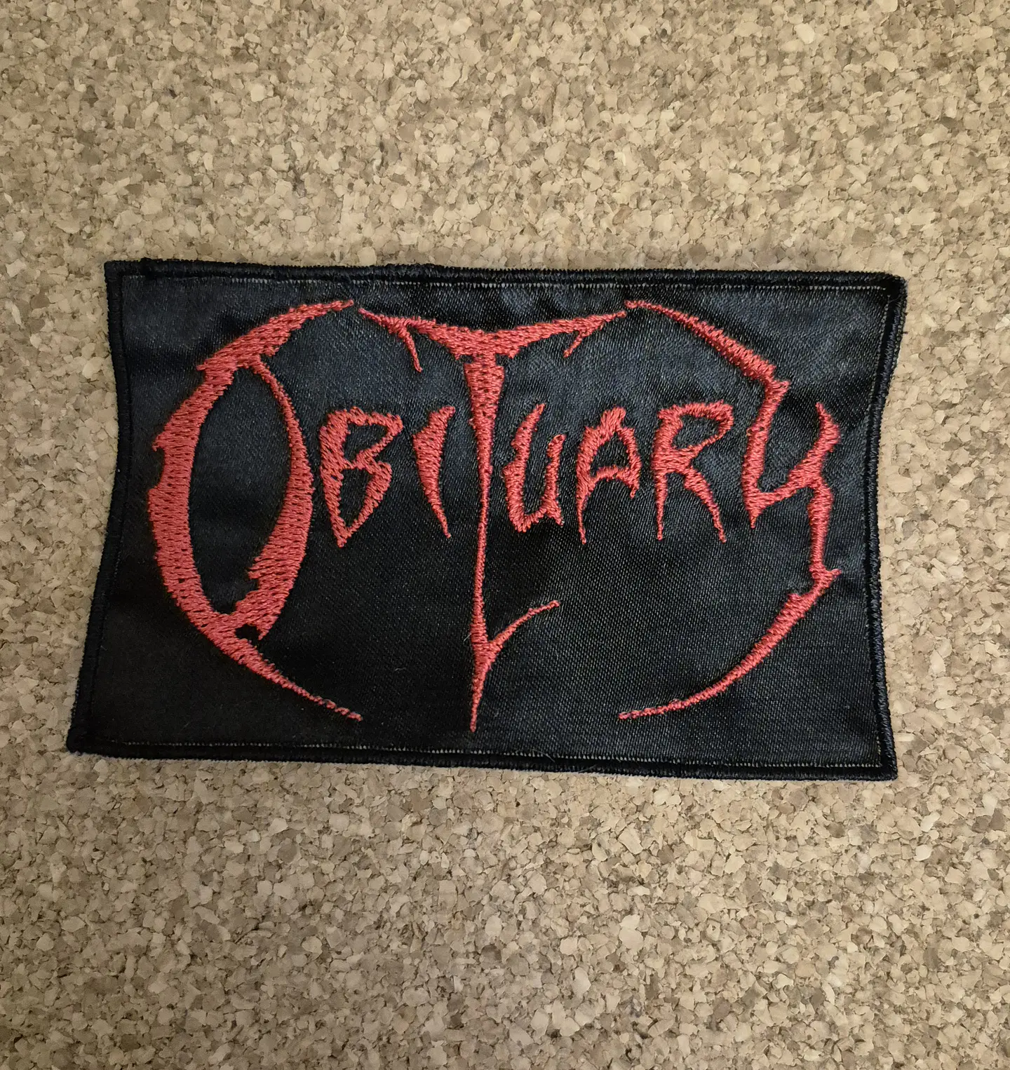 Obituary Patch - Embroidered (Sew-on) 1