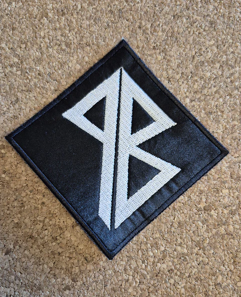 Porcelain Black Patch - Embroidered (Sew-on)
