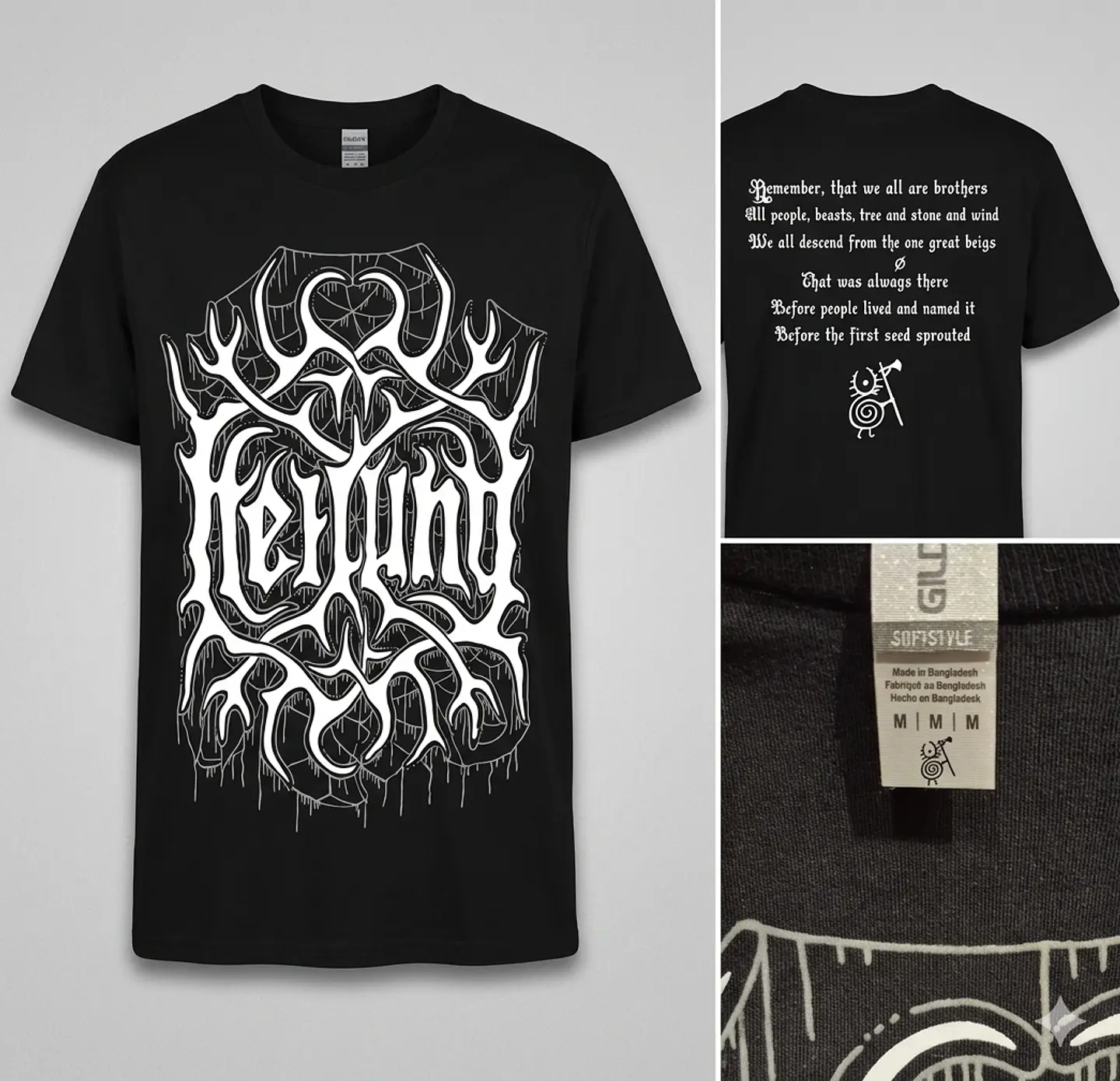 T-Shirt Heilung – Runes & Symbols Design (Tamanho M) 1