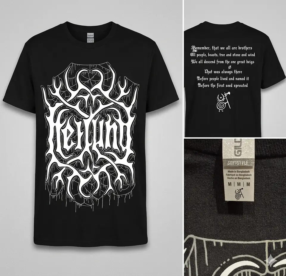 T-Shirt Heilung – Runes & Symbols Design (Tamanho M) 1