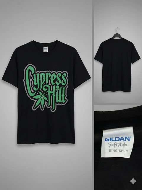 T-Shirt Cypress Hill – Skull Classic Design (Tamanho S)