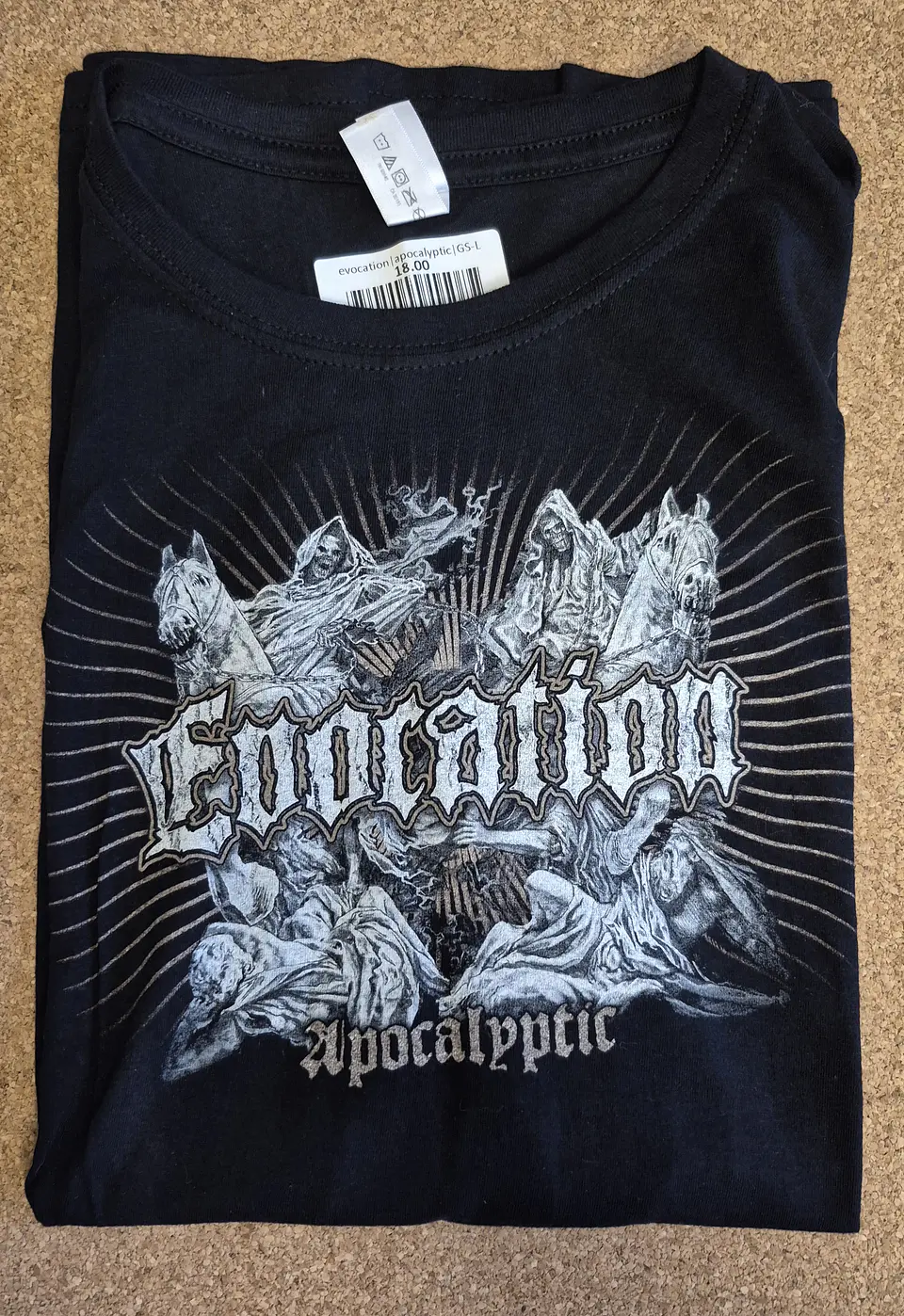 T-Shirt Evocation – Apocalyptic Graphic Design Ladies Cut (Tamanho S, M e L) 6