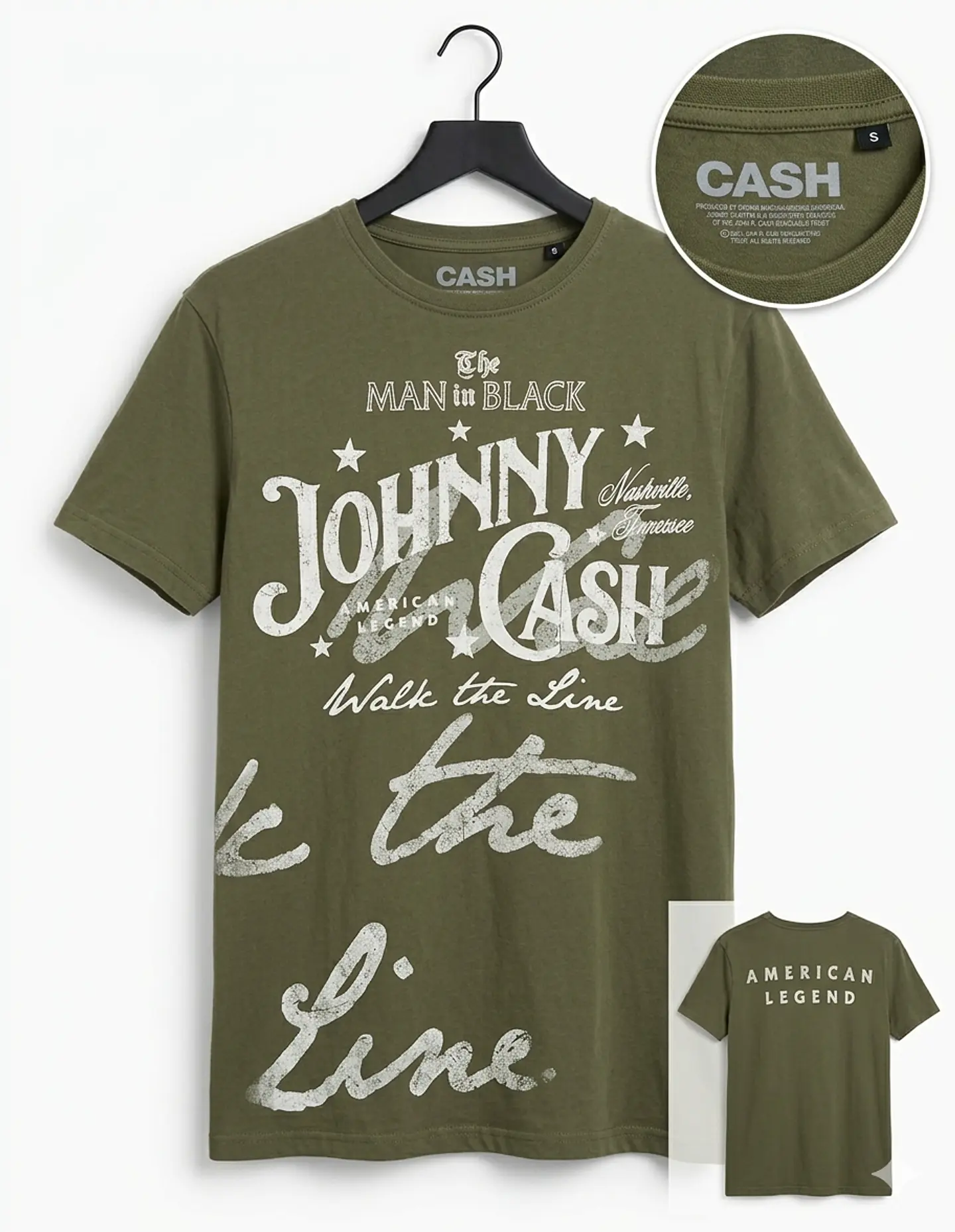 T-Shirt Johnny Cash – American Legend Classic Design (Tamanho S) 1