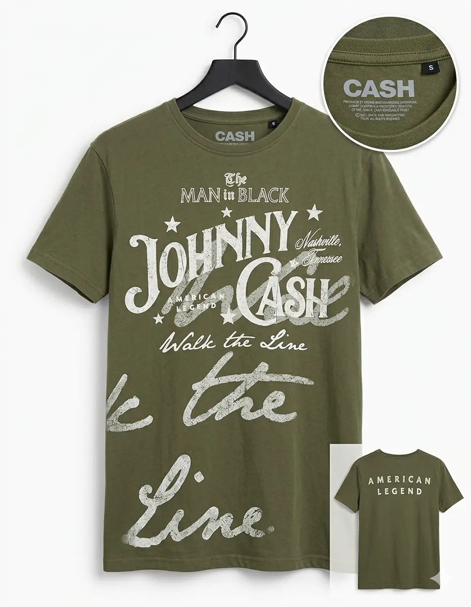 T-Shirt Johnny Cash – American Legend Classic Design (Tamanho S) 1