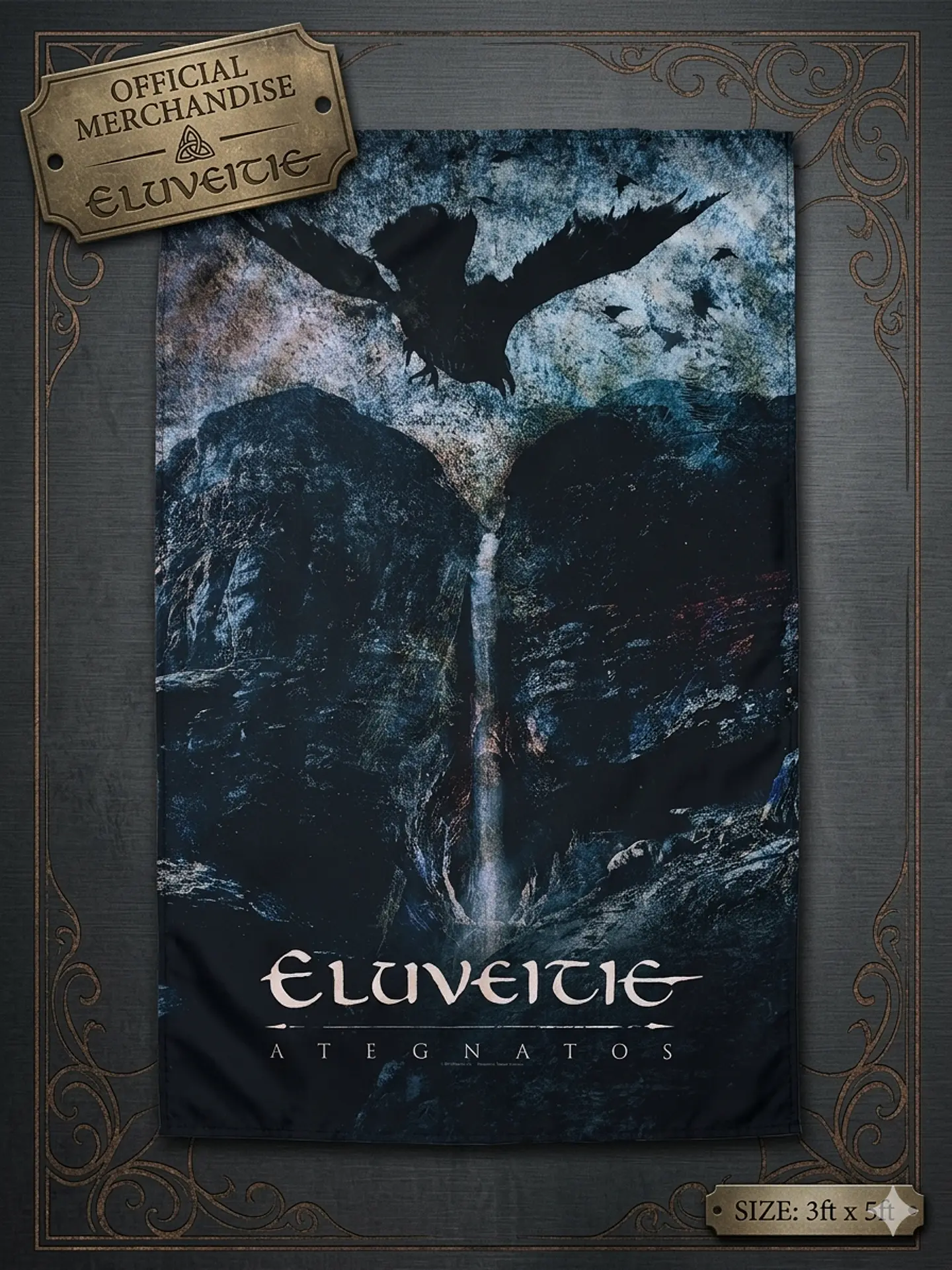 Bandeira Eluveitie – Ategnatos Album Design Flag (65x105cm) 1