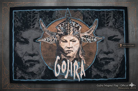 Bandeira Gojira – Fortitude Album Design Flag (65x105cm)