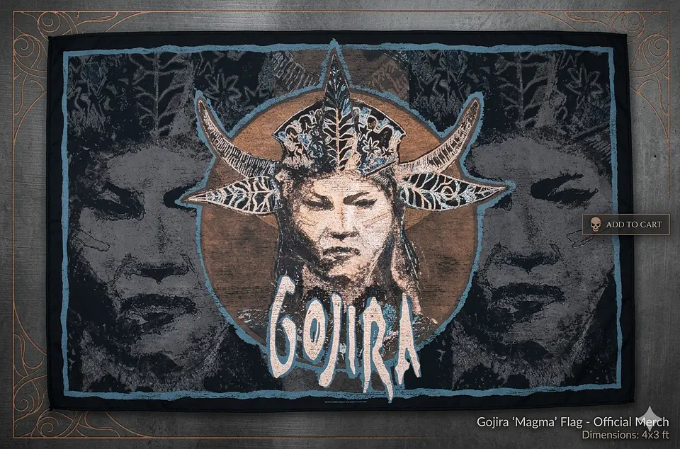 Bandeira Gojira – Fortitude Album Design Flag (65x105cm) 1