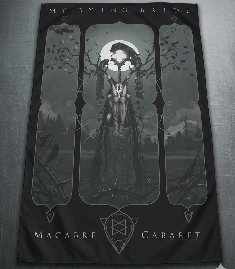 Bandeira My Dying Bride – Macabre Cabaret Album Design Flag (65x105cm) 1