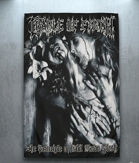 Bandeira Cradle of Filth – The Principle of Evil Made Flesh Album Design Flag (65x105cm)