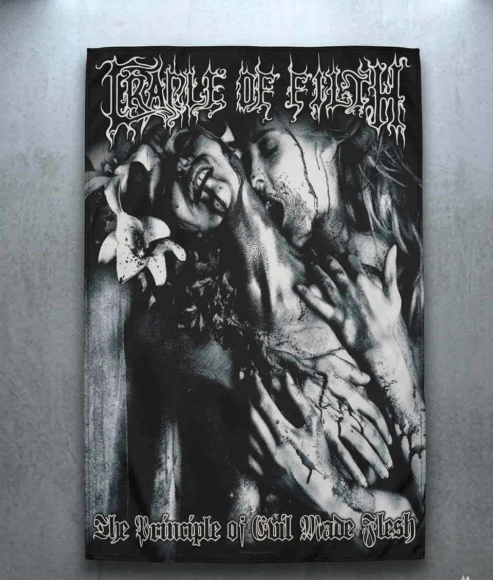 Bandeira Cradle of Filth – The Principle of Evil Made Flesh Album Design Flag (65x105cm) 1