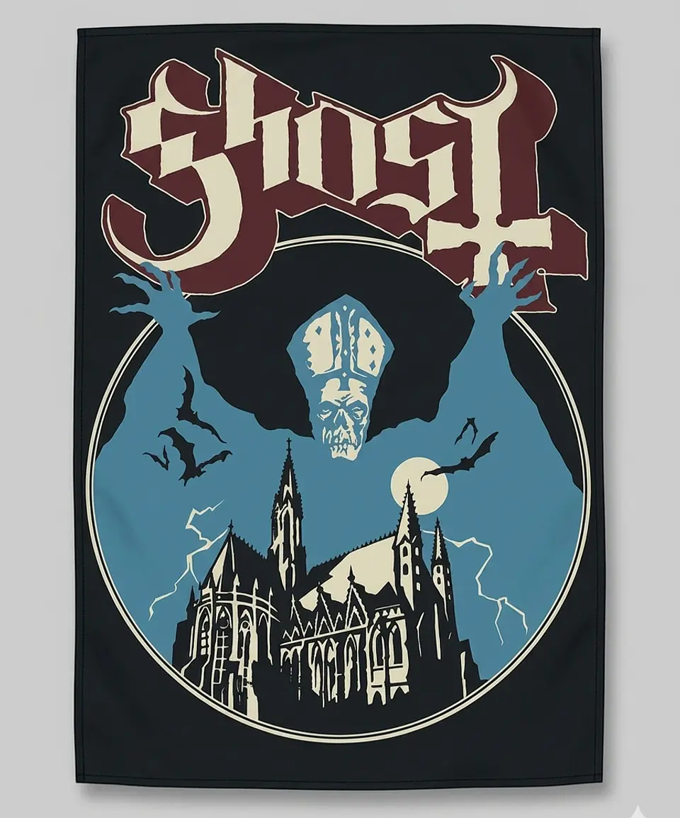Bandeira Ghost – Opus Eponymous Album Design Flag (65x105cm) 1
