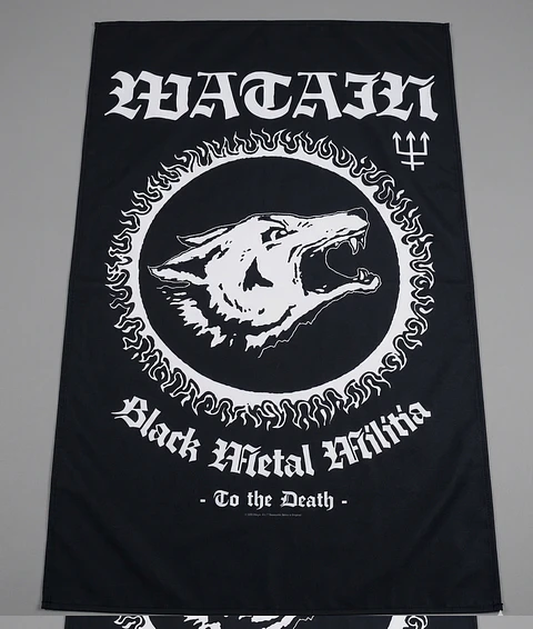 Bandeira Watain – Black Metal Militia Flag (65x105cm)