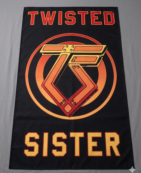 Bandeira Twisted Sister – TS Logo Design Flag (65x105cm)