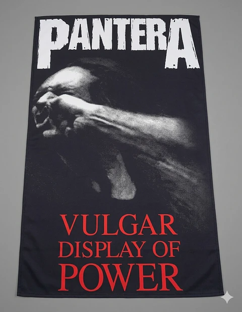 Bandeira Pantera – Vulgar Display of Power Album Design Flag (65x105cm)
