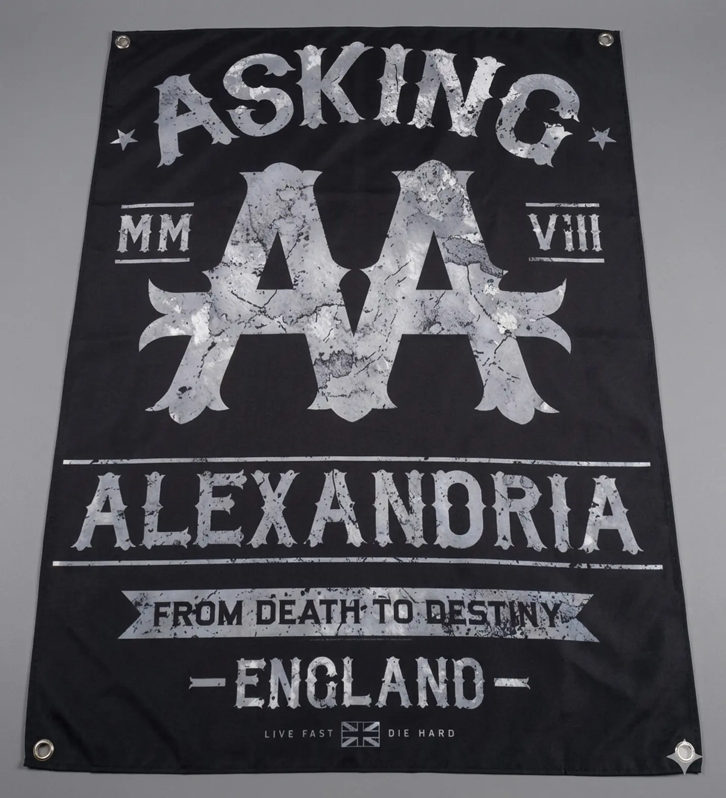 Bandeira Asking Alexandria – From Death to Destiny Album (70x100) c/ Ilhós 1