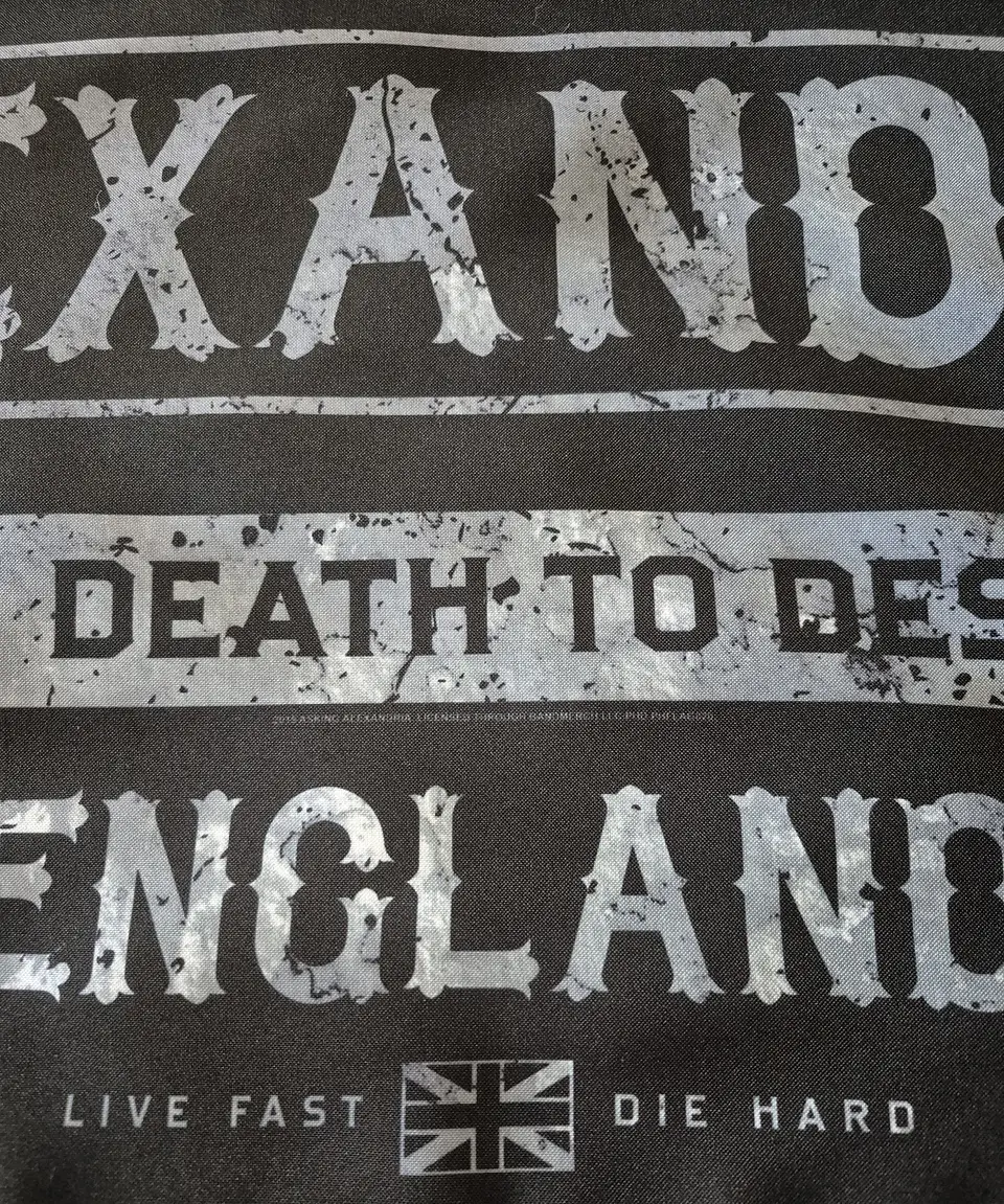 Bandeira Asking Alexandria – From Death to Destiny Album (70x100) c/ Ilhós 3