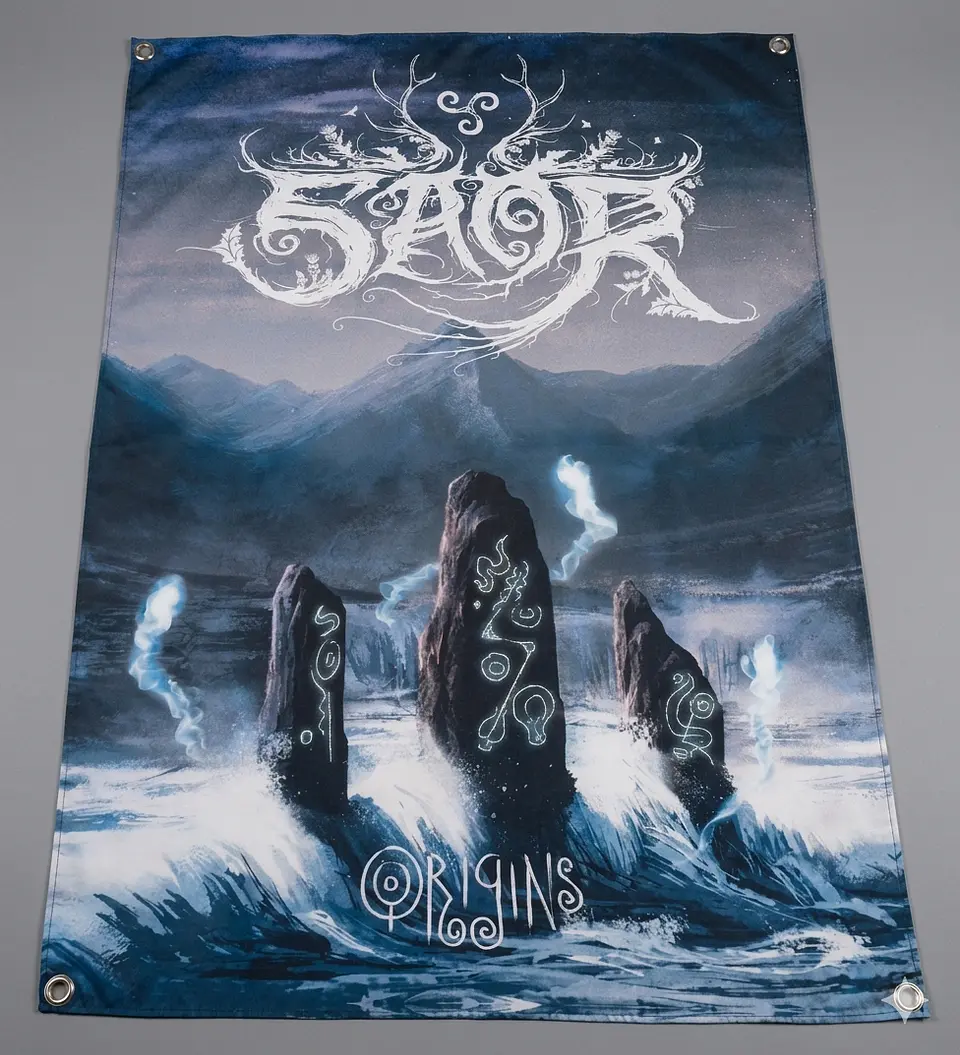 Bandeira Saor – Origins Album Design (70x100cm) c/ Ilhós 1