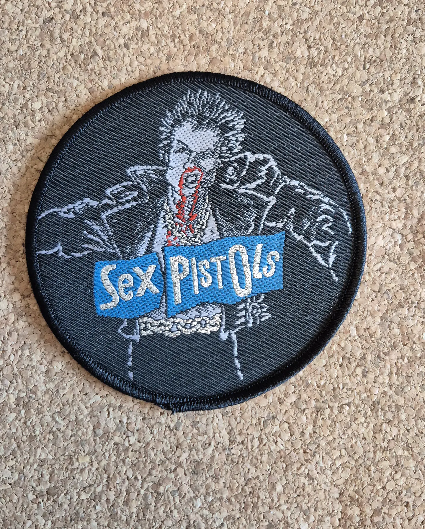Sex Pistols Patch - Sid Vicious Portrait Licensed Woven Badge with Silver Details (Sew-on) 1