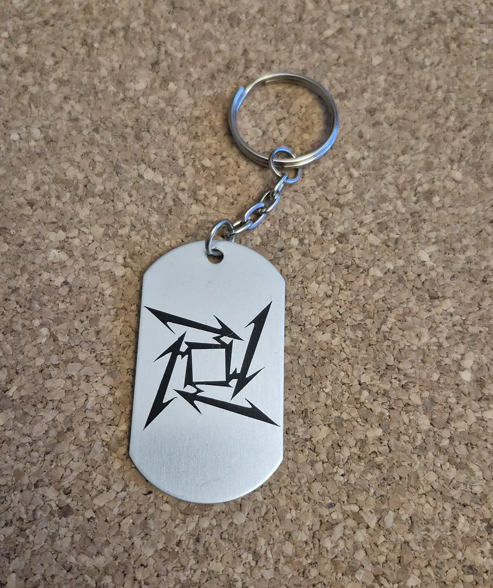 Porta-chaves Dog Tag Metallica - Ninja Star 1