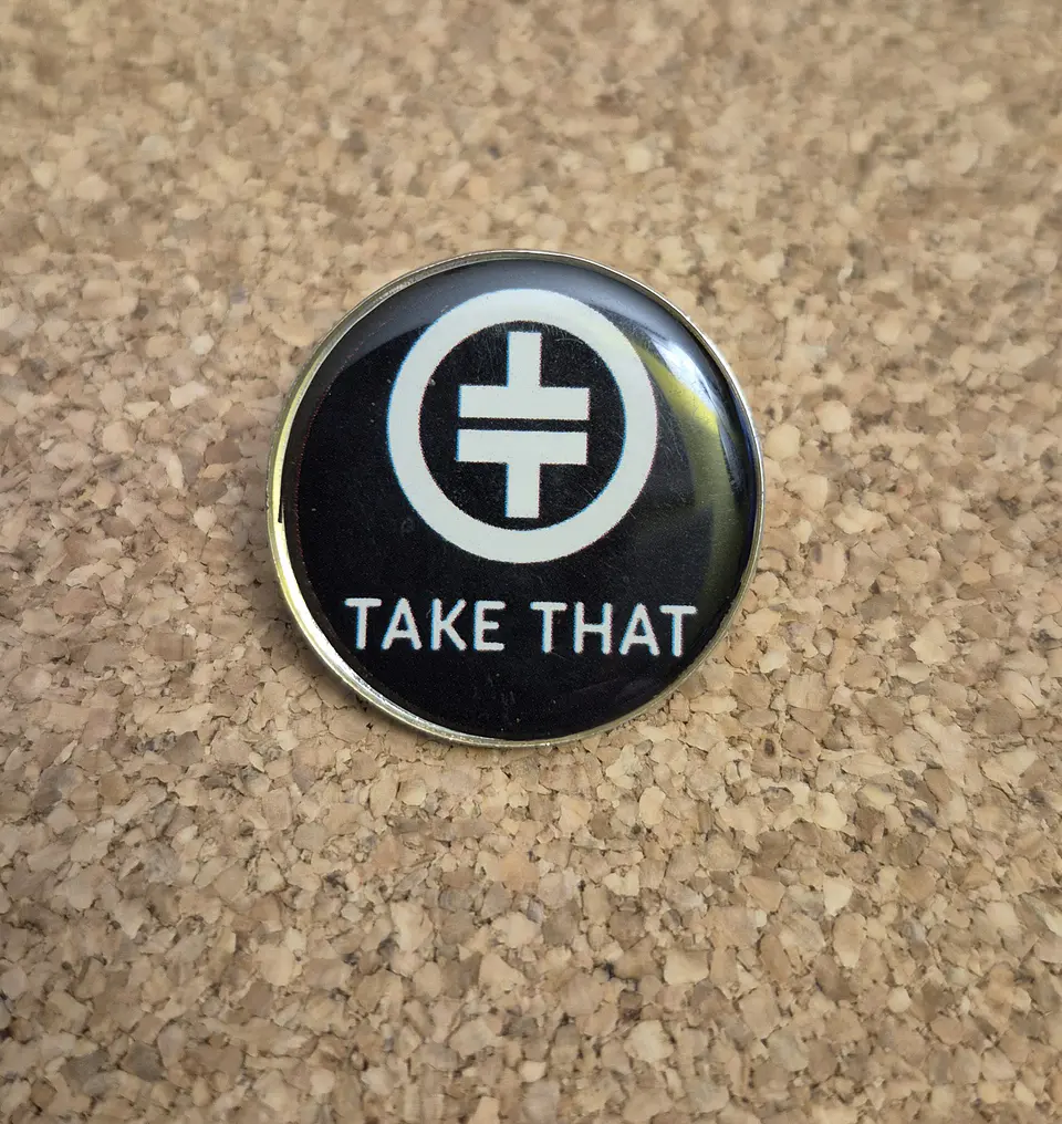 Pin Take That - Classic Logo Design (Single Clutch) 1